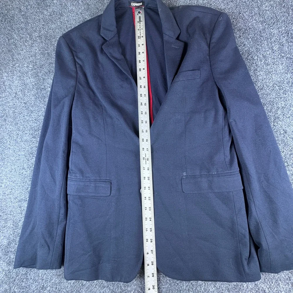 Express Performance Extra Slim Navy Blue Suit Set 38R/32x32 Two Button Stretch